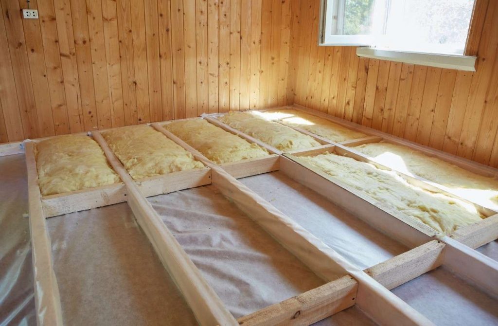 Soundproof floor insulation