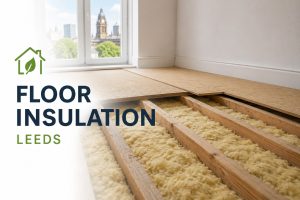 image of floor insulation in Leeds